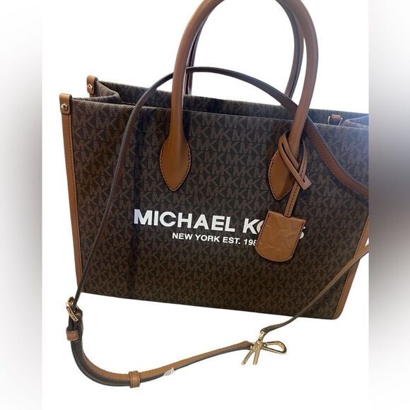 NWT Michael kors large Mirella logo tote bag with removable adjustable‎ strap - Picture 6 of 11
